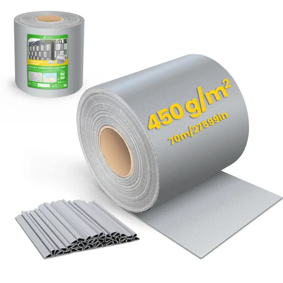 VOUNOT frangivista PVC 19cm x 70m grigio chiaro 450g