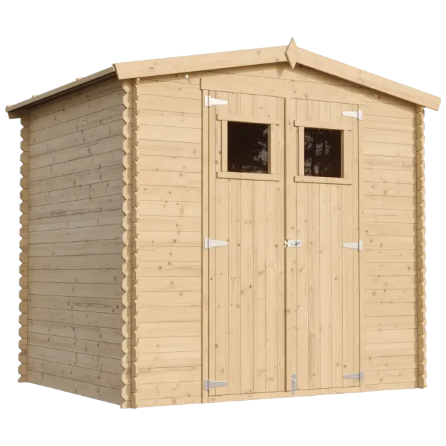 Timbela M369 casetta legno 220x220 cm 4 m² con finestre