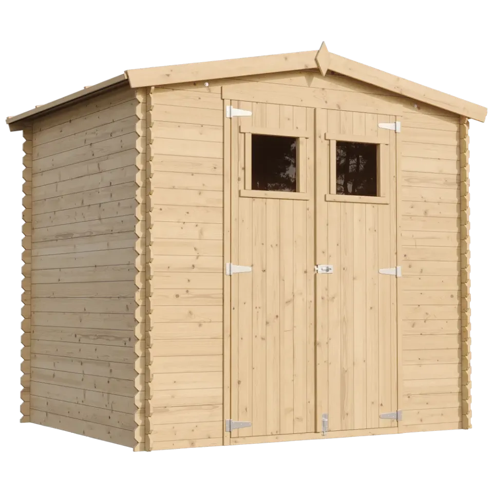 Timbela M369 casetta legno 220x220 cm 4 m² con finestre