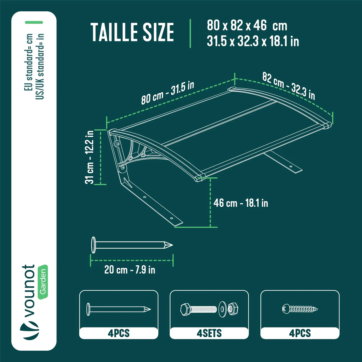 VOUNOT Garage robot tagliaerba 82x80x46 cm trasparente