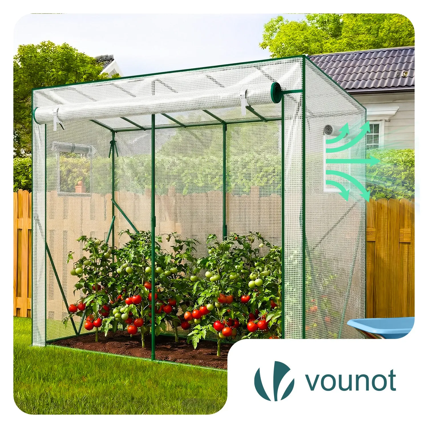 VOUNOT Serra Giardino Pomodori 200x77x170 Bianca