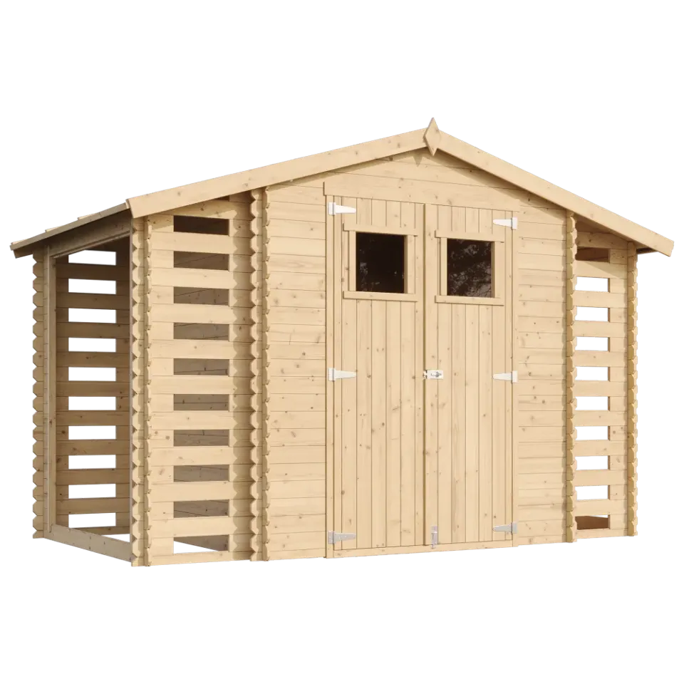 Timbela M391 casetta legno 312x200 cm 6 m² plexiglass