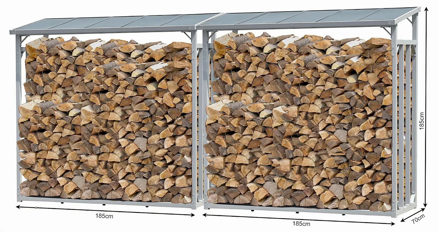 Quick Star 185x70x185 cm legnaia alluminio 4,6 m³ doppia