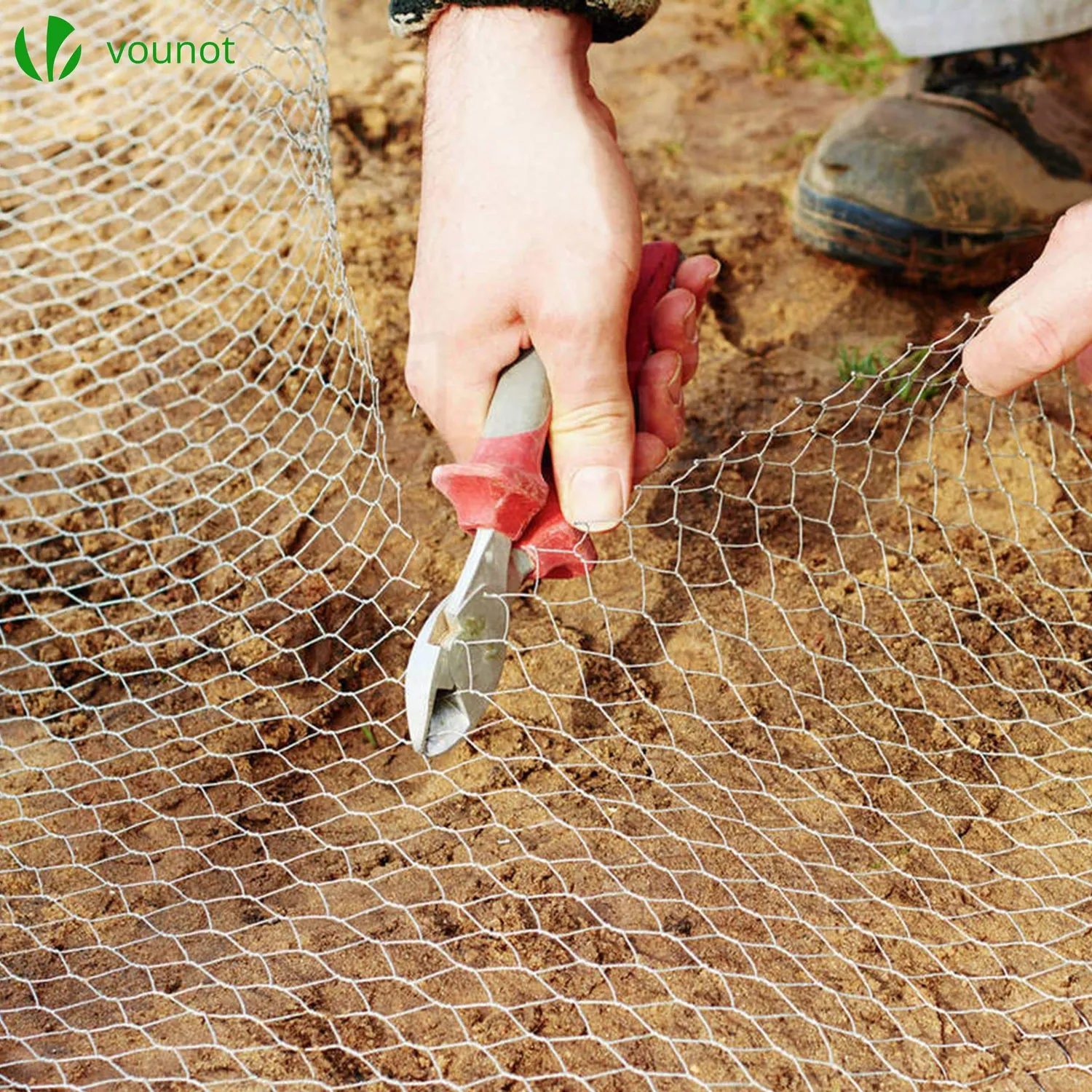 Vounot Rete Pollaio Zincata Maglia 13mm 1x25m