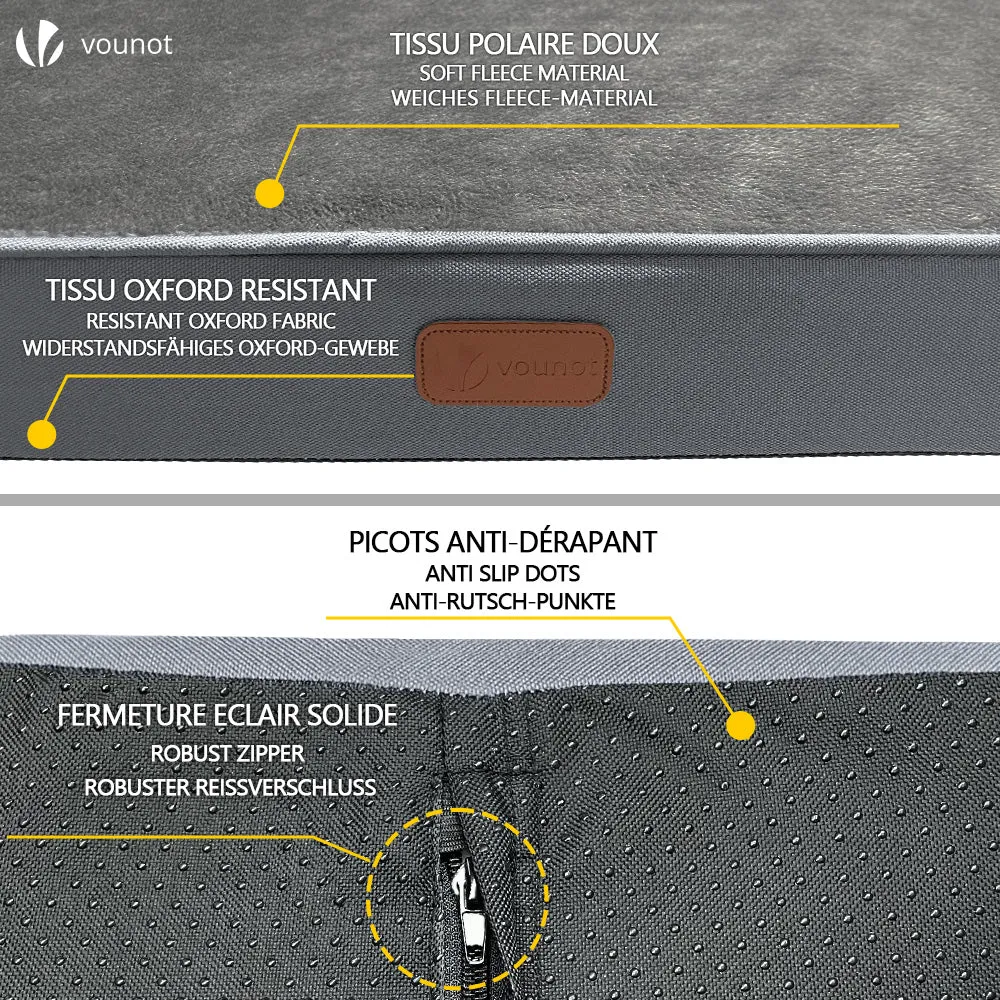 Vounot Materasso per Cani 91x70x9 cm con Tappetino Gel