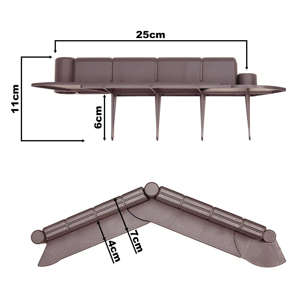 Timbela bordura prato plastica 10 m marrone verde