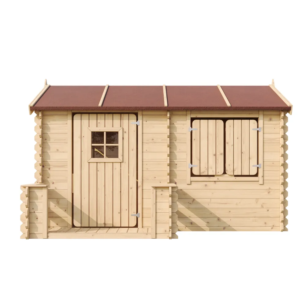 Timbela M503 casetta legno bambini 223x164 cm certificata