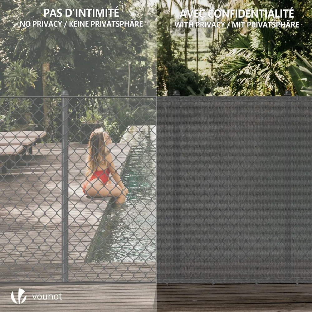 VOUNOT Telo Frangivista 1,5x20m Grigio HDPE 150g