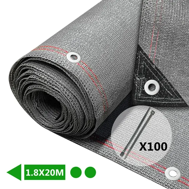 VOUNOT Frangivista HDPE 230g 1,8x20m Grigio Ocultante