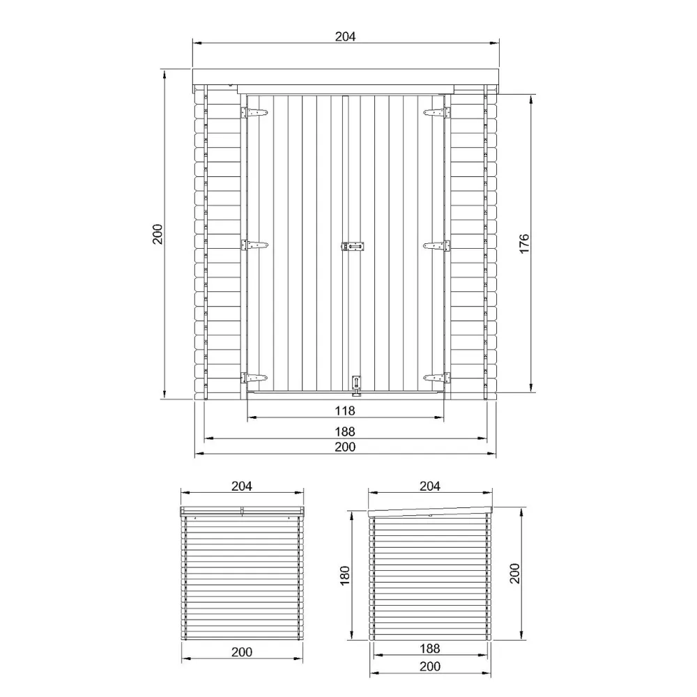 Timbela M309C1 casetta legno 3,53 m² ricovero esterno