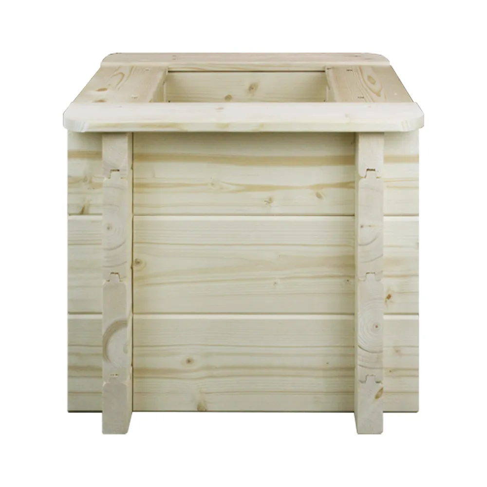Timbela M610 fioriera in legno 38x38 cm H35 naturale