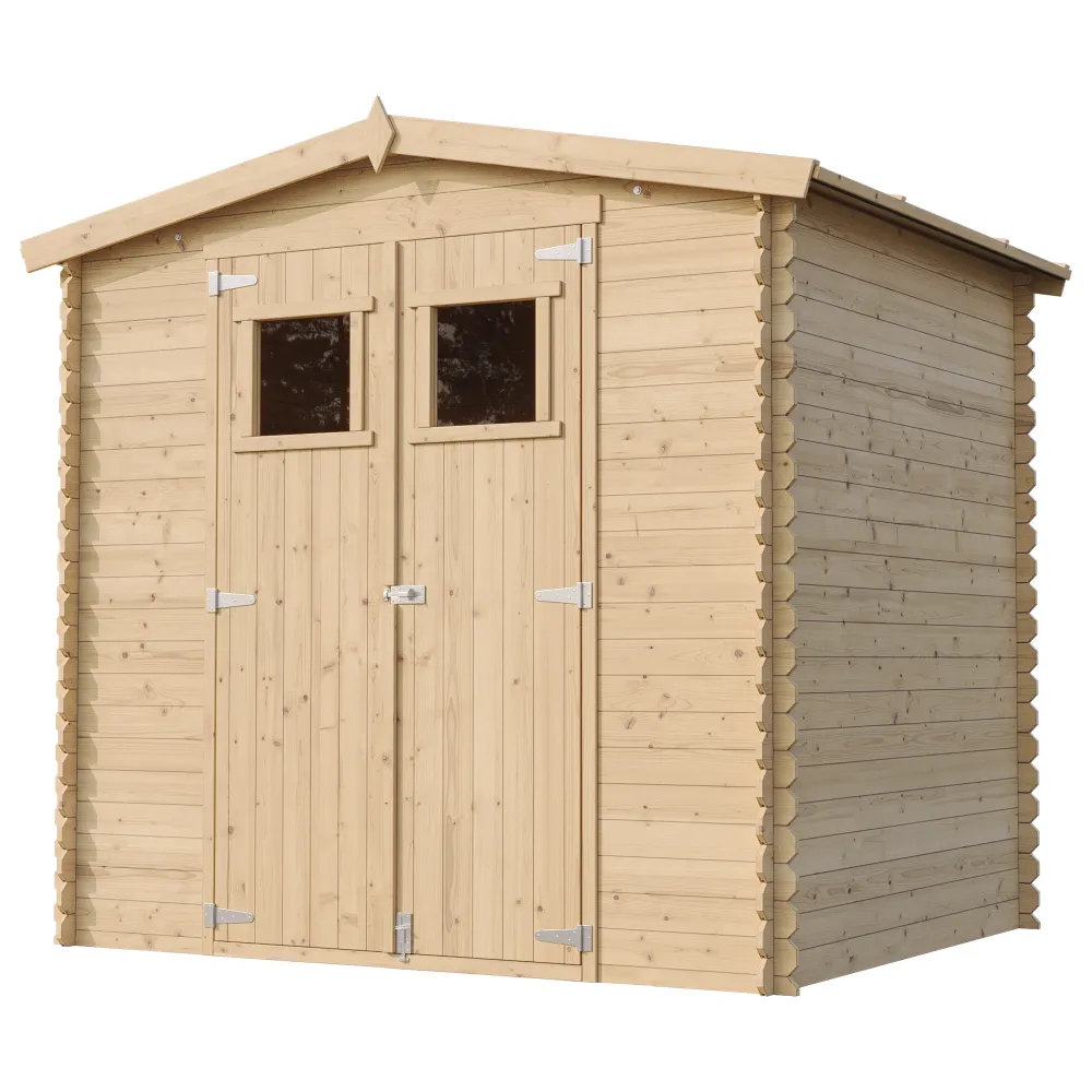 Timbela M369 casetta legno 220x220 cm 4 m² con finestre