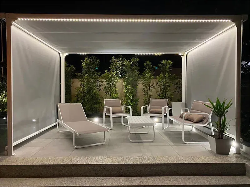 Giardini di Maggio Glicine Screen tenda laterale bianca 4 m