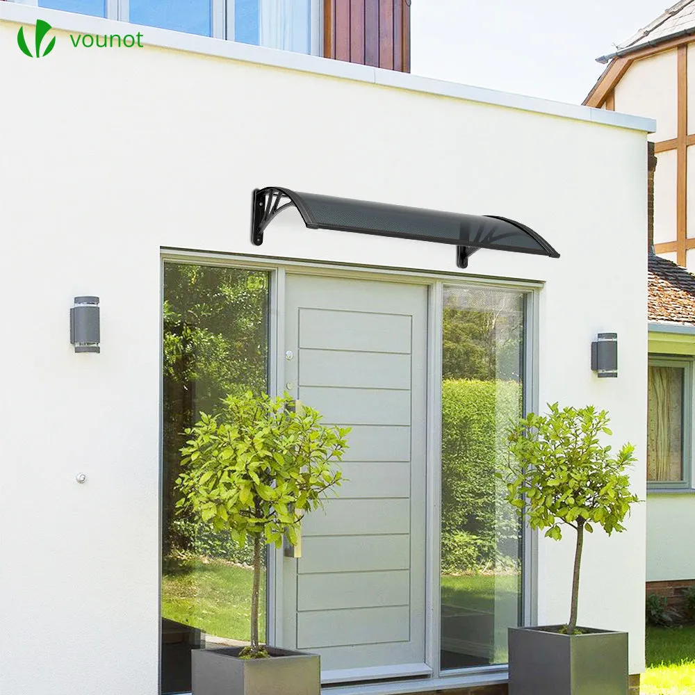 VOUNOT Pensilina 100x80 cm Tettoia Antracite Anti-UV