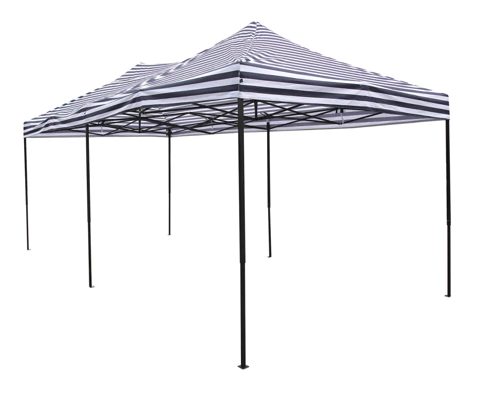 All Seasons Gazebos Robusto 3x6 m gazebo pieghevole strisce blu impermeab.