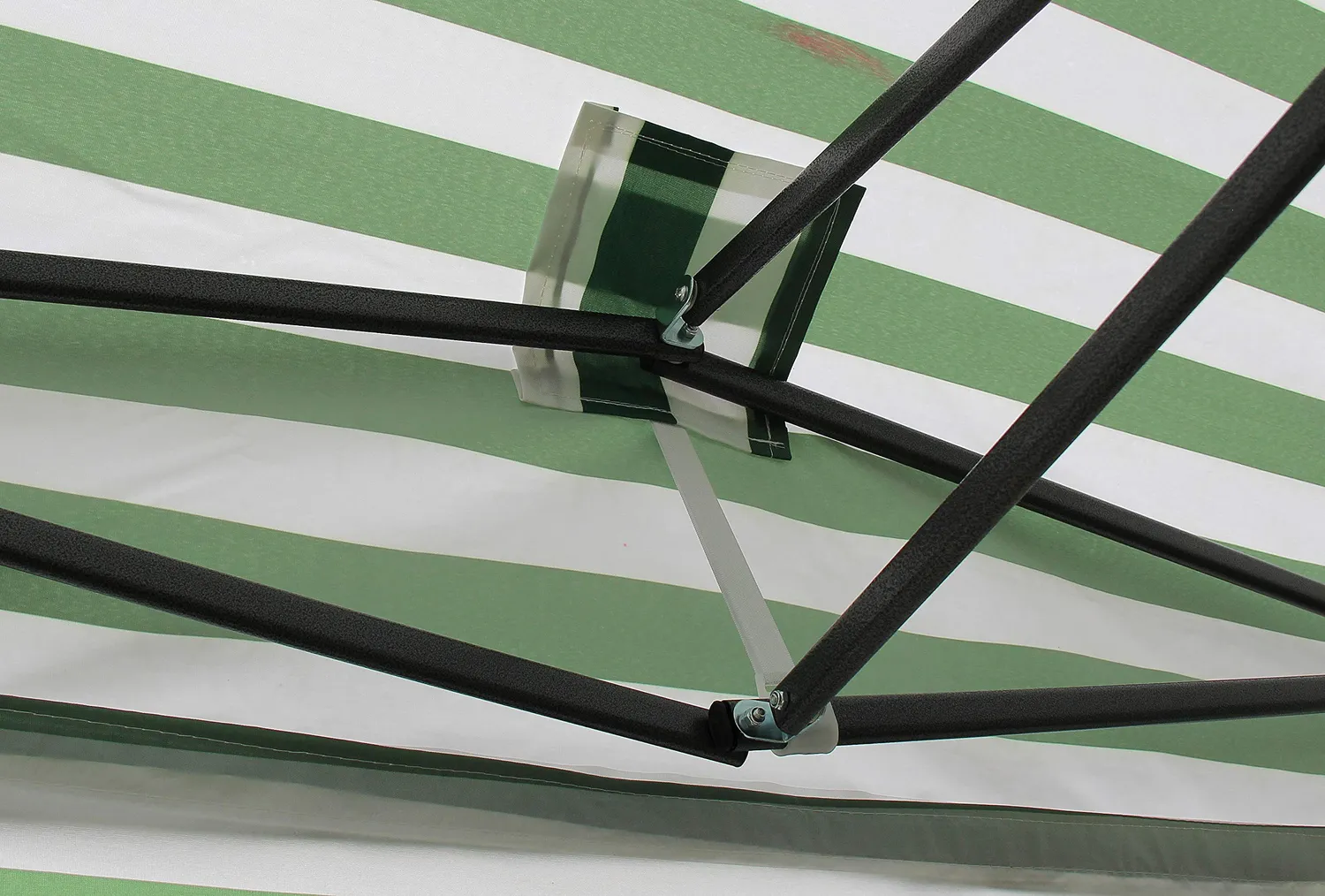 All Seasons Gazebos Robusto 3x6 m gazebo pieghevole strisce verdi imperm.