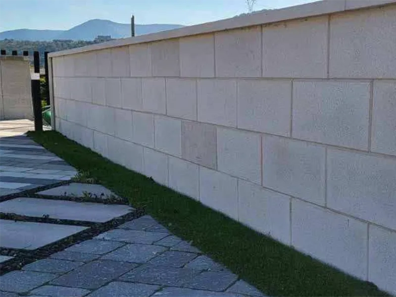 Progetto Esterno Listello Liscio rivestimento cemento