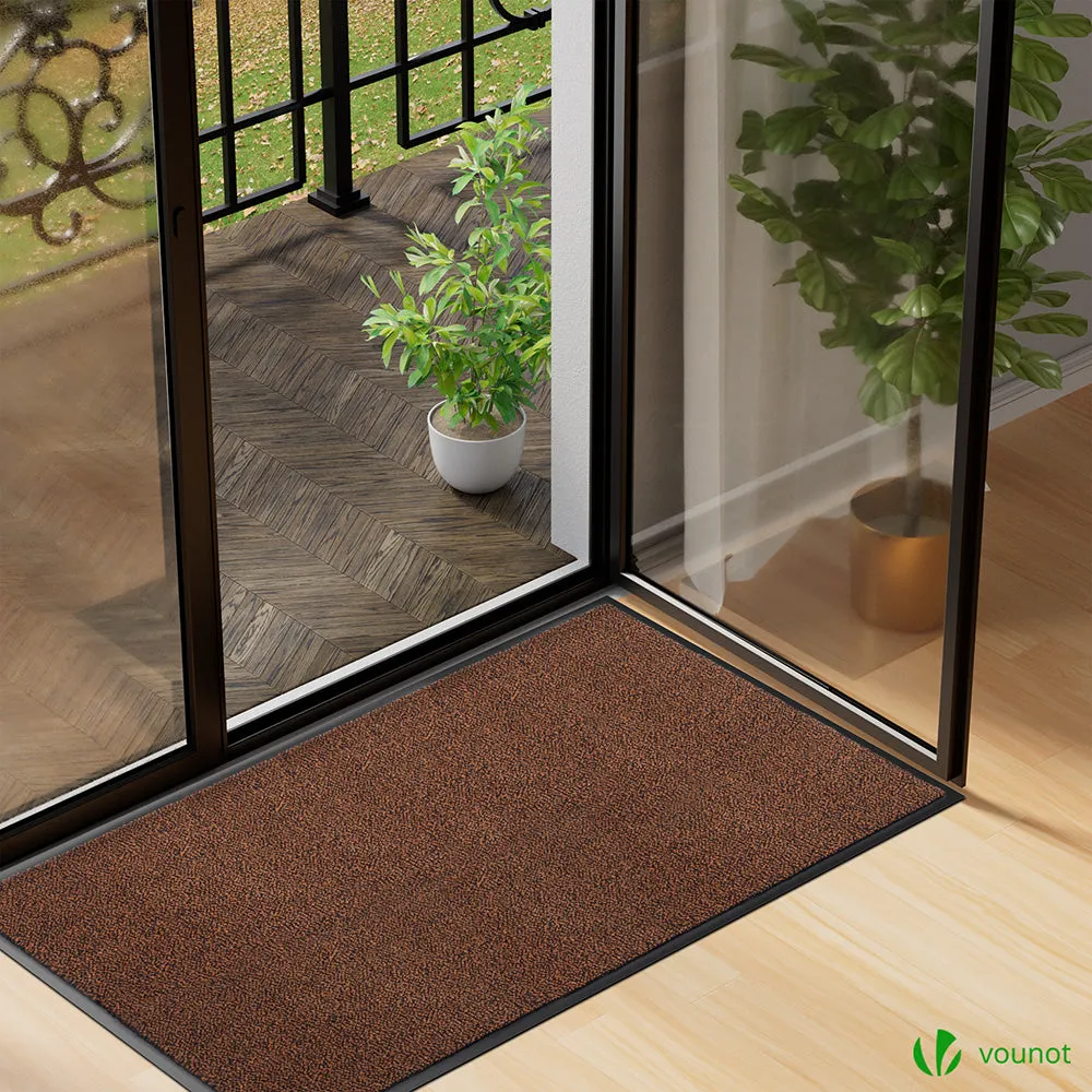 VOUNOT Zerbino ingresso 90x150 cm marrone-nero assorbente