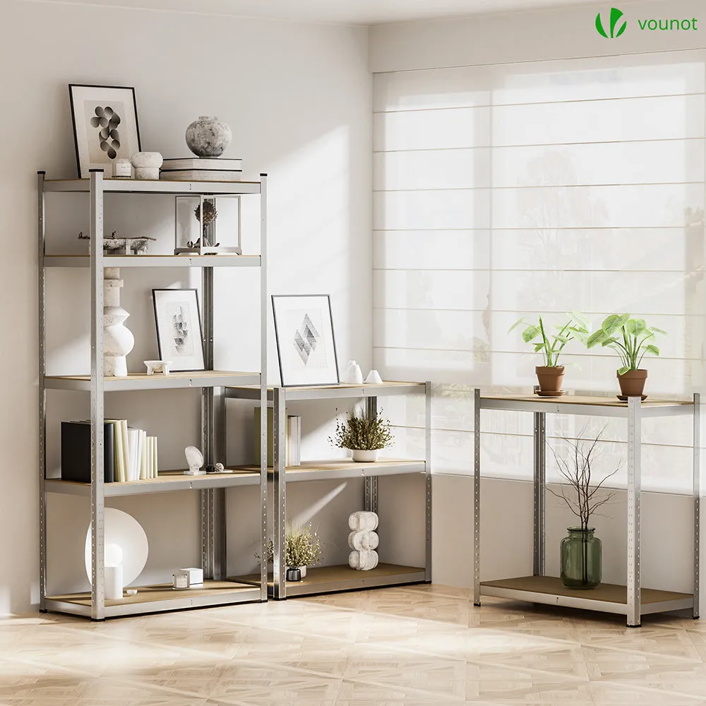 VOUNOT Scaffali metallo 90x40x180 5 ripiani 2 pezzi