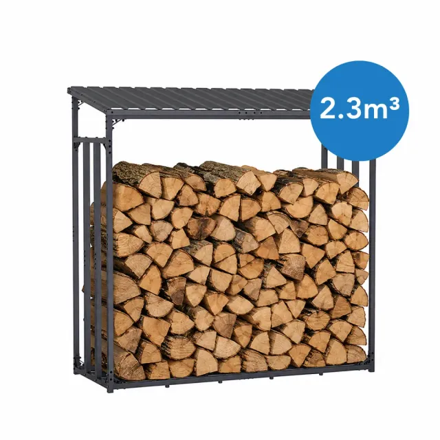 Timbela M803-1K legnaia in metallo 2,3 m³ antracite