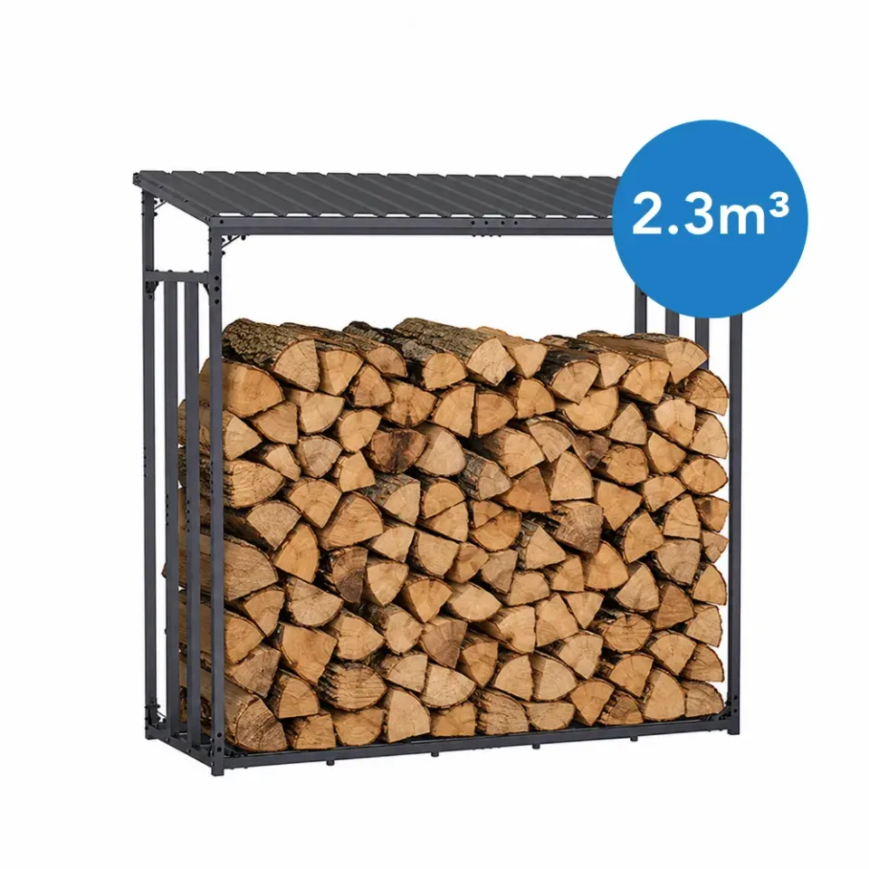 Timbela M803-1K legnaia in metallo 2,3 m³ antracite