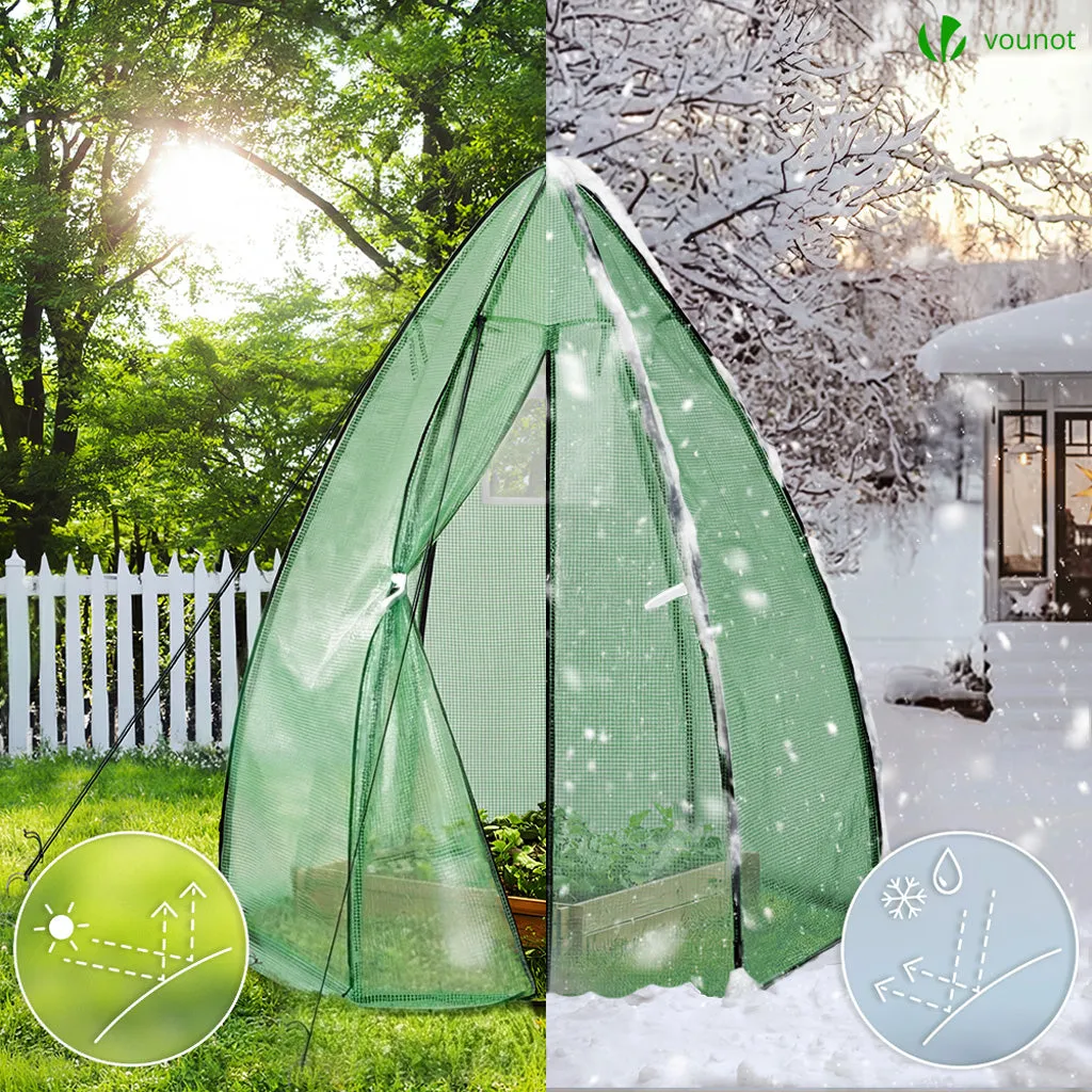 VOUNOT Serra Giardino Cupola Verde 160x160x180cm PE
