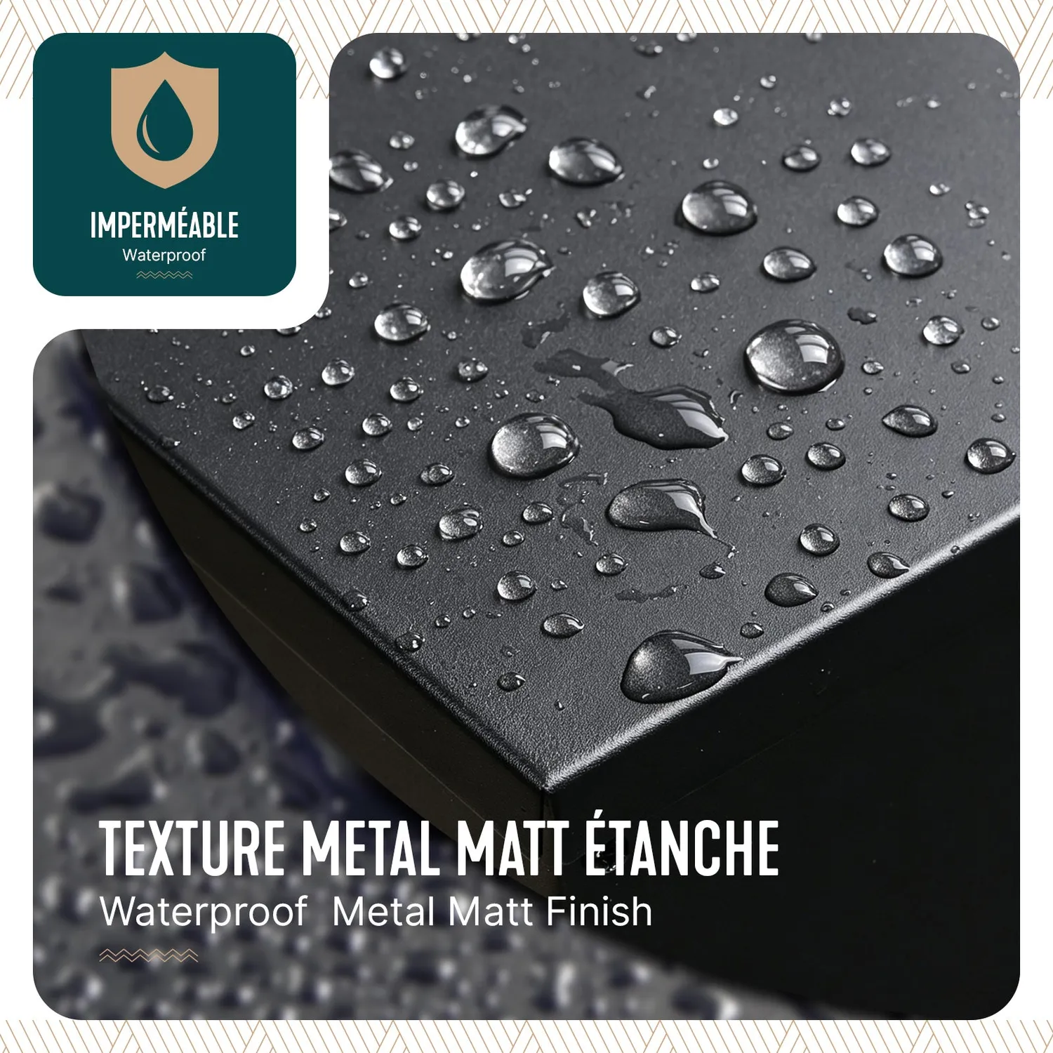 VOUNOT Contenitore Pellet in Metallo Nero 45 kg 36x36x76 cm