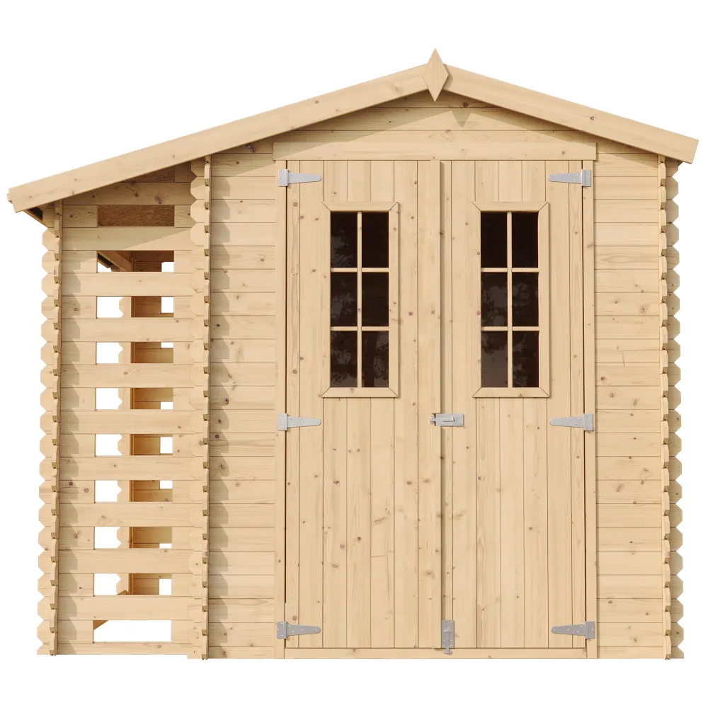 Timbela M386C casetta in legno 256x200 cm 5 m2 incastro