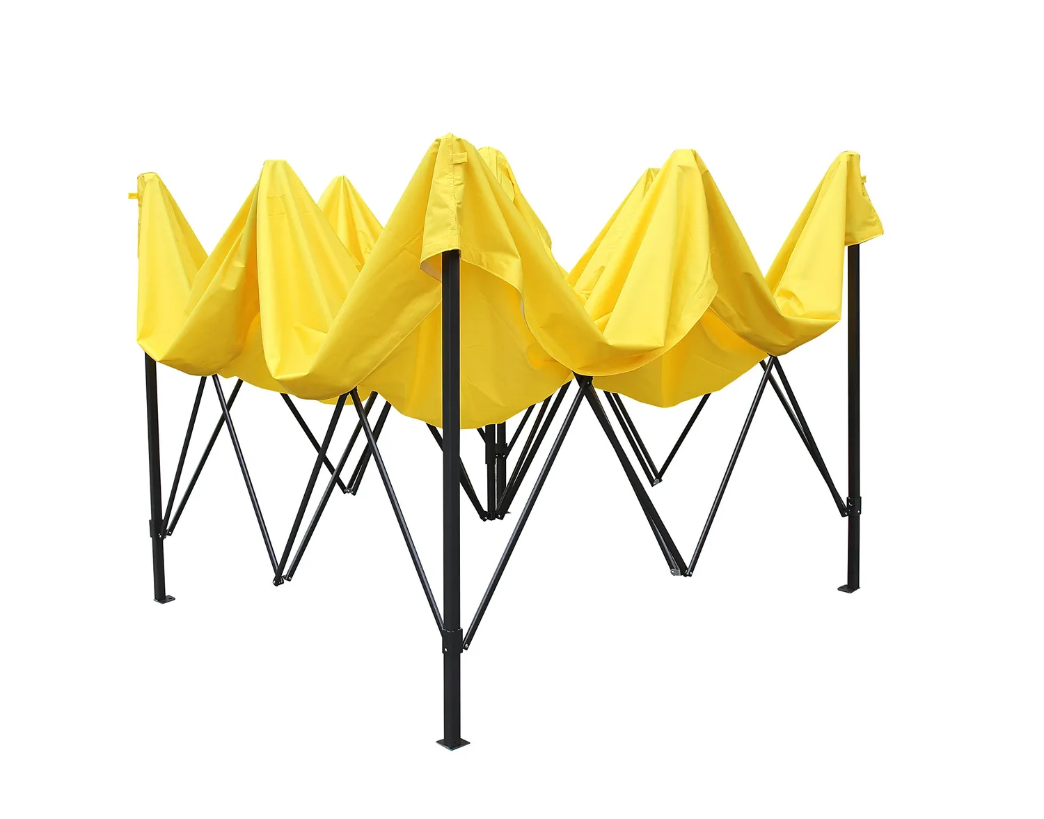 All Seasons Gazebos Robusto 2x2 m gazebo pieghevole giallo impermeabile