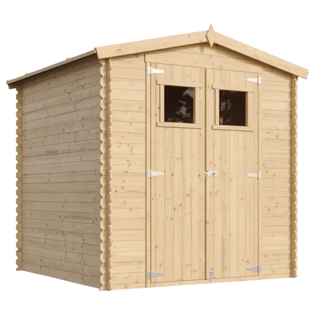 Timbela M343 casetta da giardino 200x200 cm in legno incastro