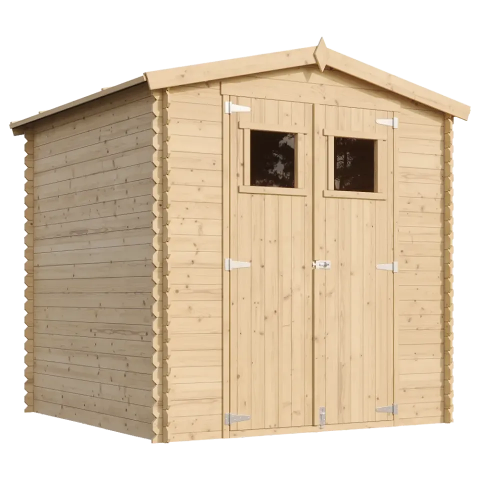 Timbela M343 casetta legno 200x200 cm con finestre