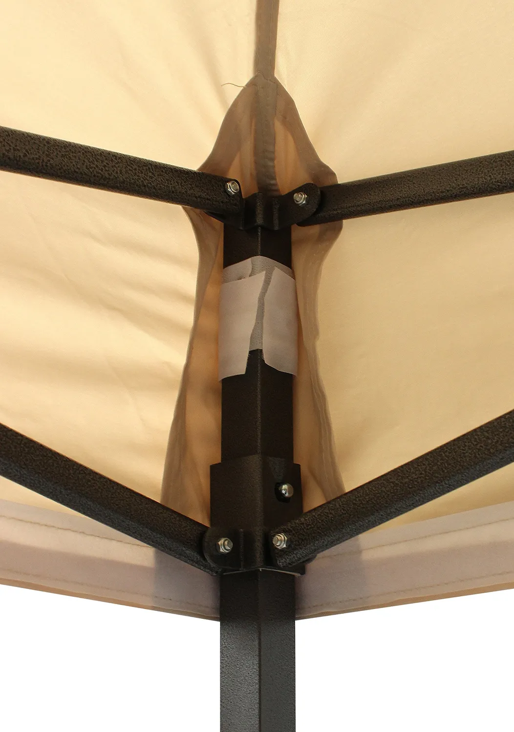 All Seasons Gazebos Robusto 2m x 2m gazebo pieghevole beige impermeabile