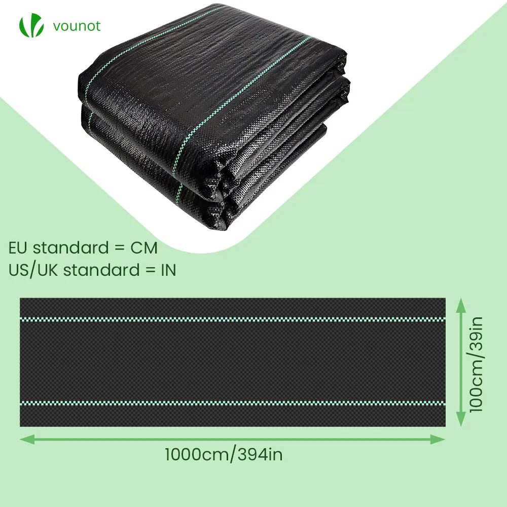 VOUNOT Telo Pacciamatura Anti Erbacce 10x1m 100g