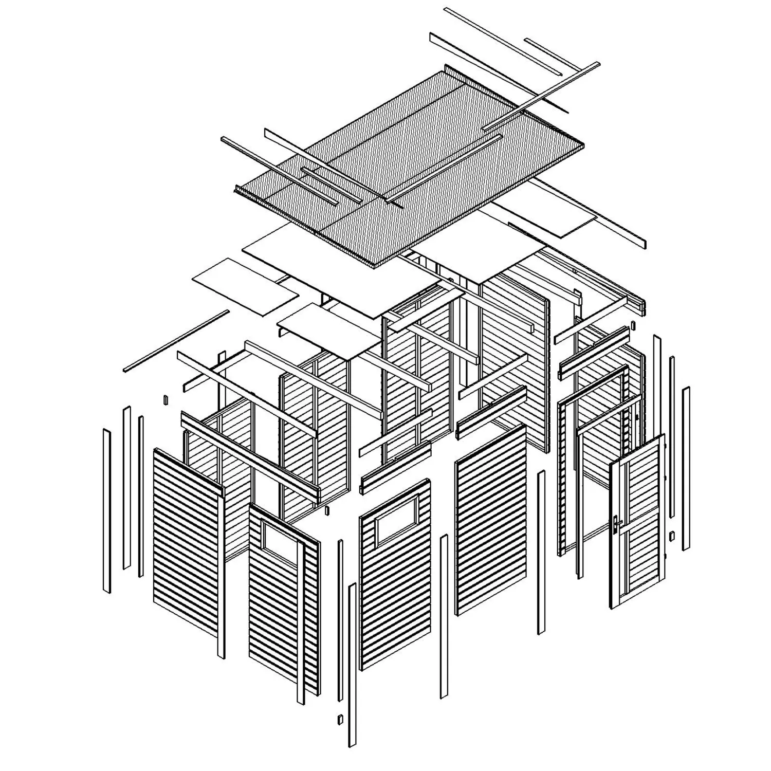 Timbela M326F1 casetta legno 306x202 cm 6,18 m²