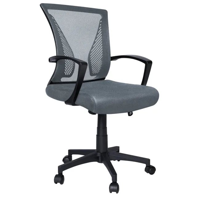 Vounot sedia ufficio ergonomica grigia schienale traspirante