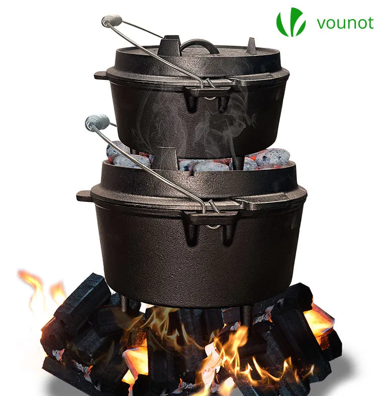 VOUNOT Cocotte Ghisa Dutch Oven 4,25L con Coperchio
