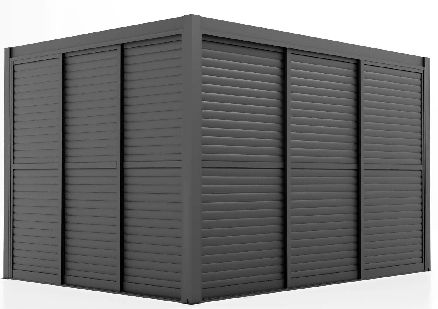 Giardini di Maggio persiane scorrevoli pergola antracite set 3 m