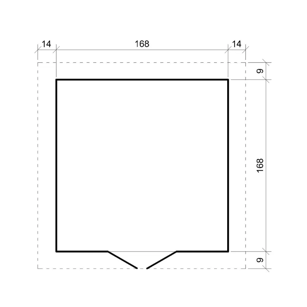 Timbela M320F Casetta Giardino Legno 180x180 con Finestre
