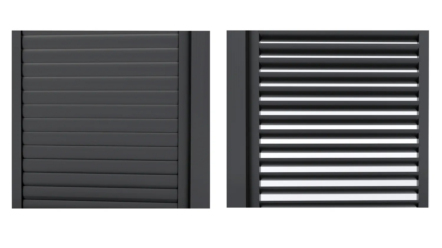 Giardini di Maggio persiane scorrevoli pergola antracite set 3 m