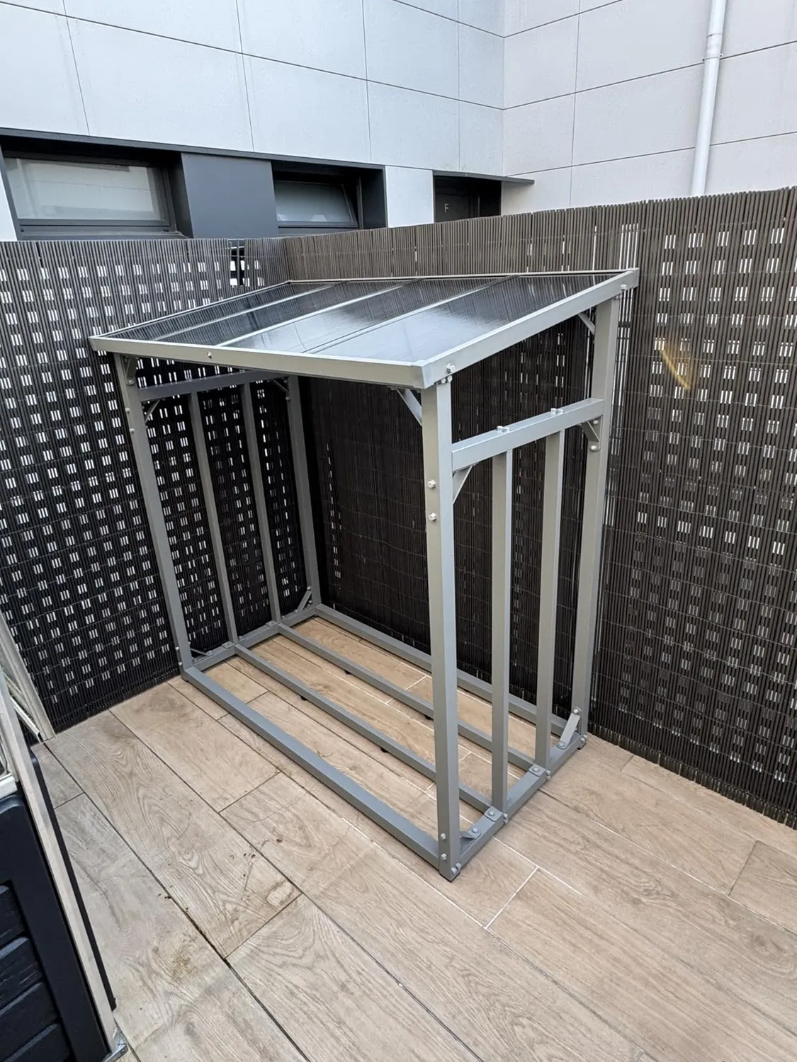 Quick Star scaffale legna alluminio 185x70x185 cm XXL con telo