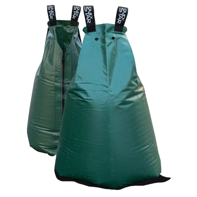 QUICK STAR Sacca Irrigazione Alberi 75 L Verde 2 Pezzi