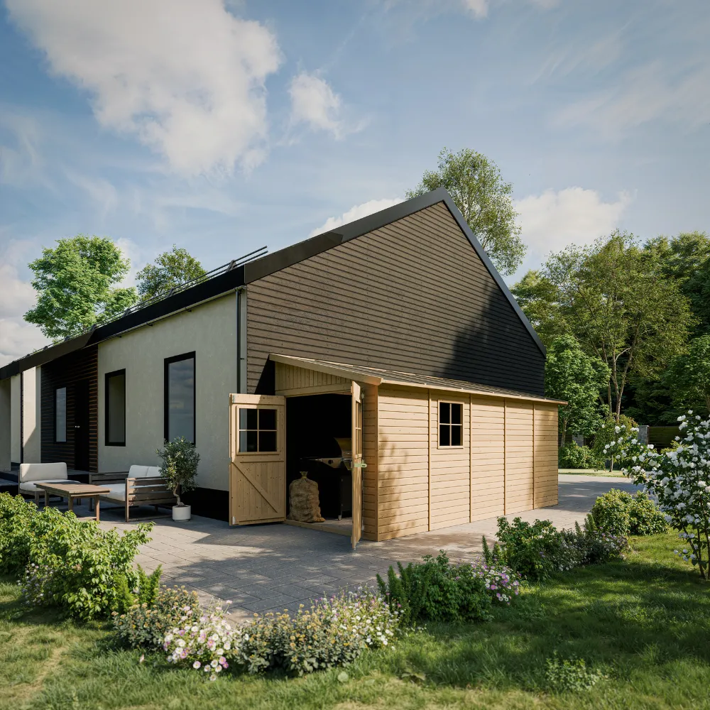 Timbela M341 ricovero legno 201x493 cm 10 m²