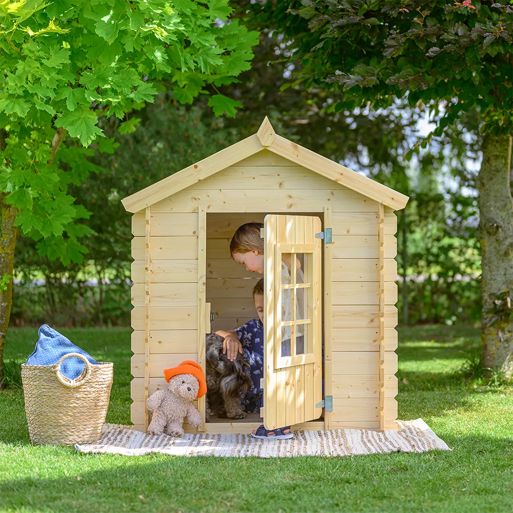 Timbela M570 casetta bambini legno 105x105 cm