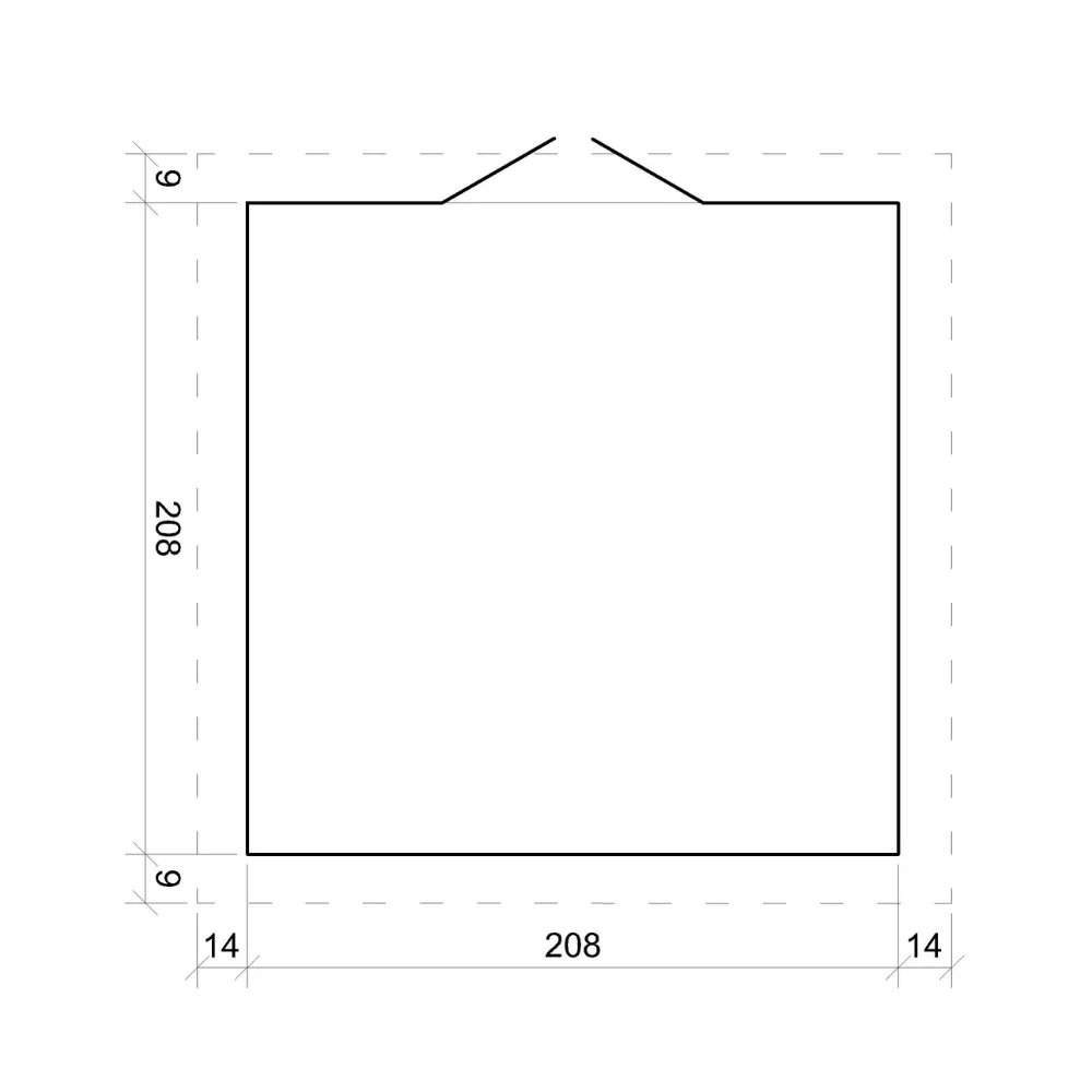 Timbela M369F1 casetta legno 220x220 cm 4 m² pannelli