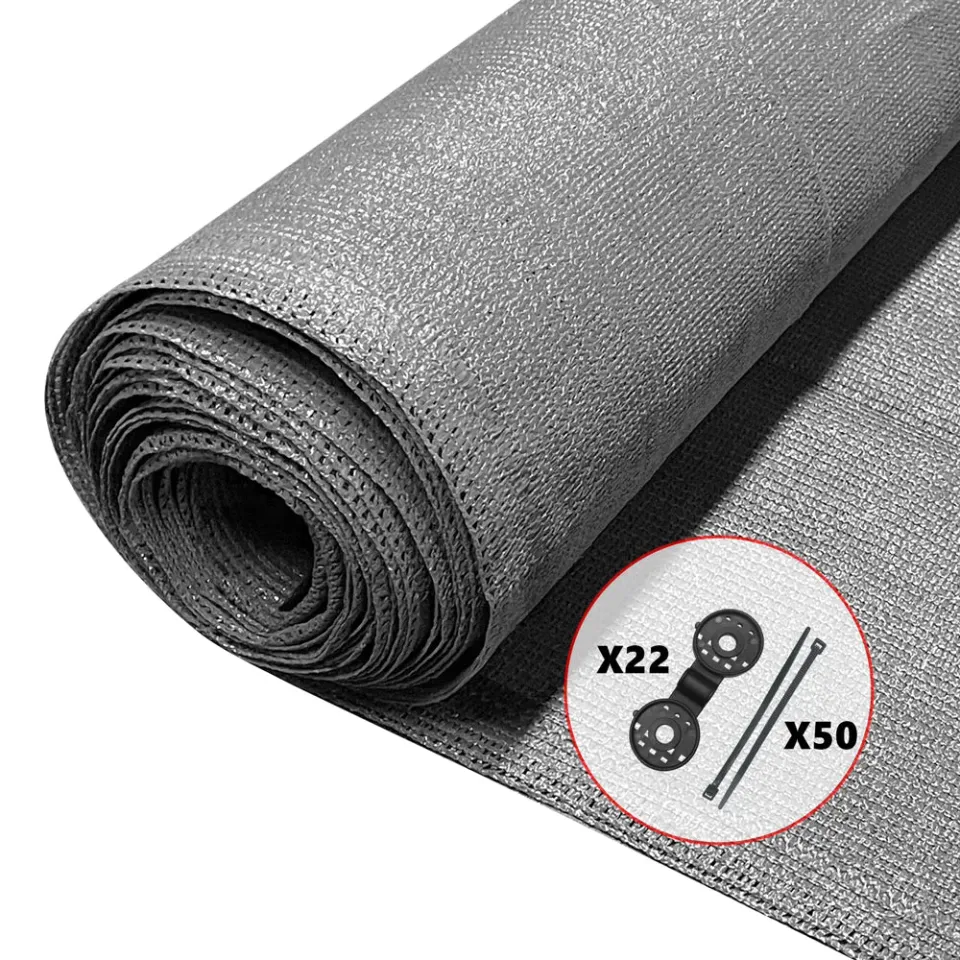 VOUNOT Telo Frangivista 1,8x10 m Grigio 150 g Occultante 85%