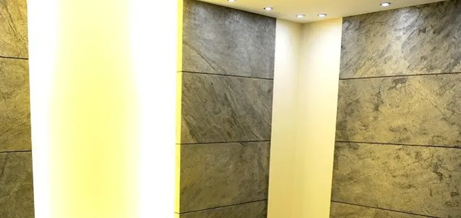 Progetto Esterno Rockfoil rivestimento pietra sottile