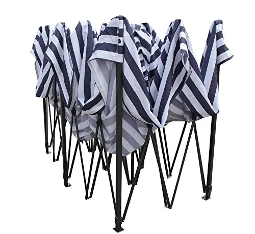 All Seasons Gazebos Robusto 3x6 m gazebo pieghevole strisce blu impermeab.