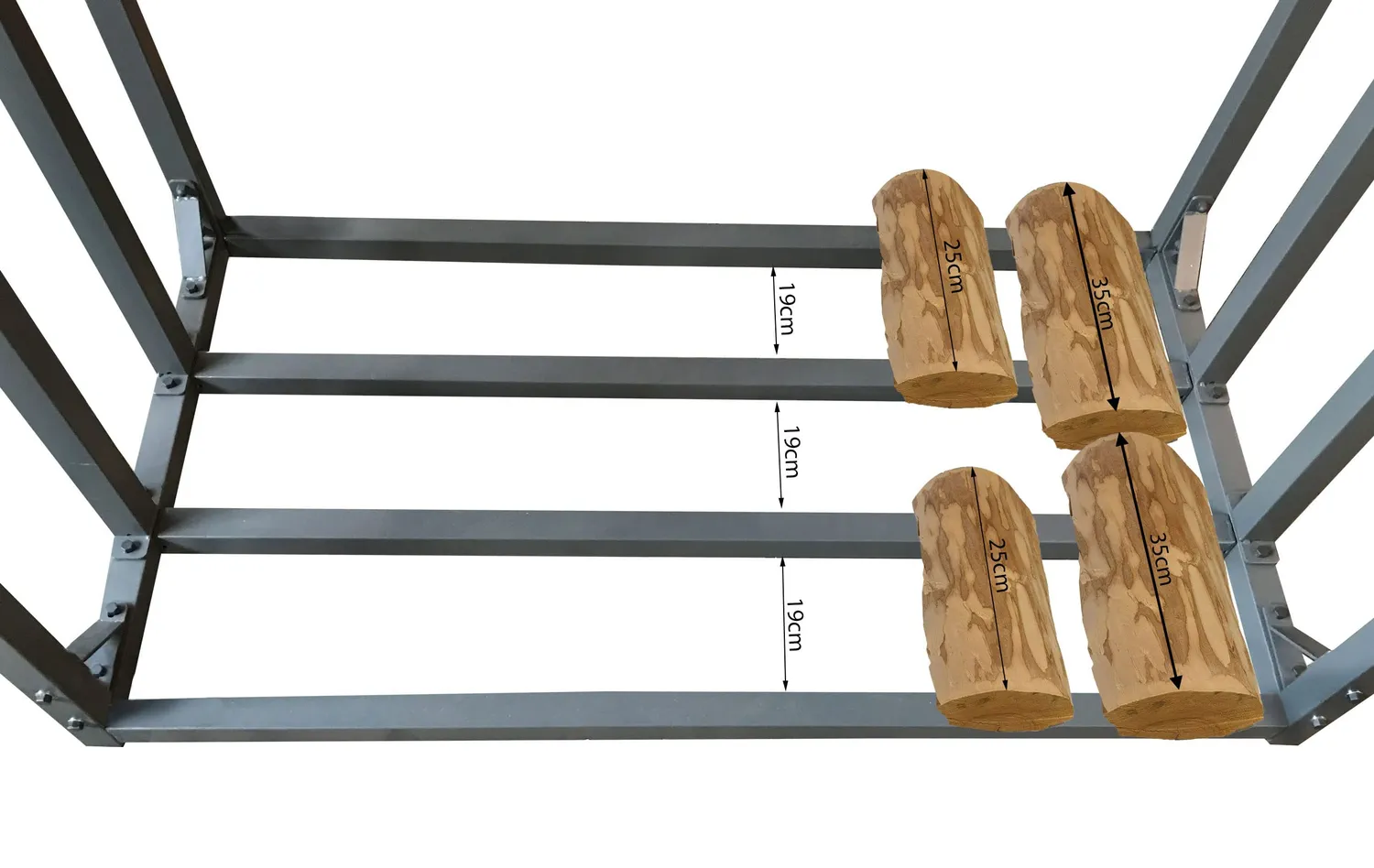 QUICK STAR 185x70x185 cm legnaia metallo antracite 2,3 m3