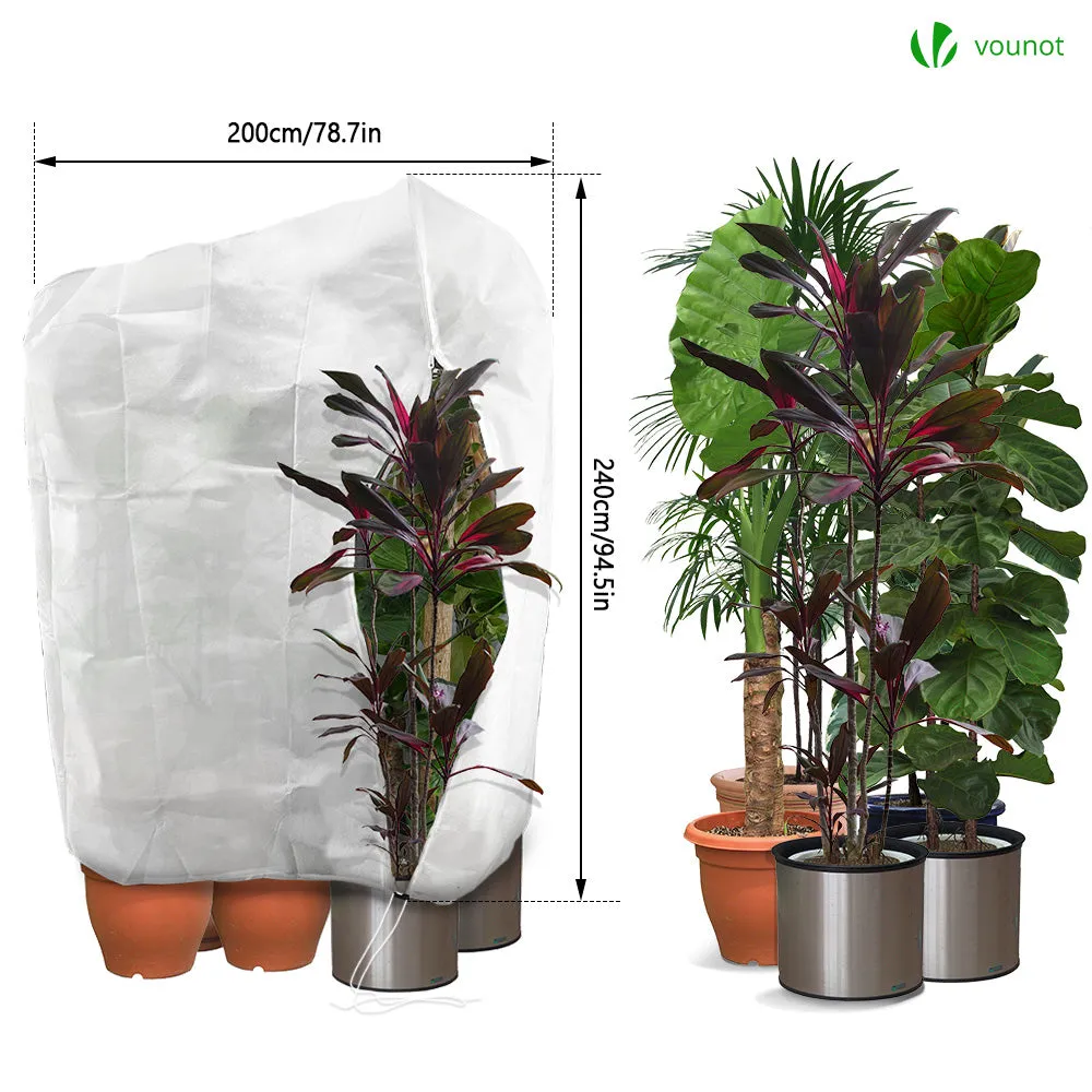 Vounot telo protezione piante 200x240 bianco set 3 pezzi