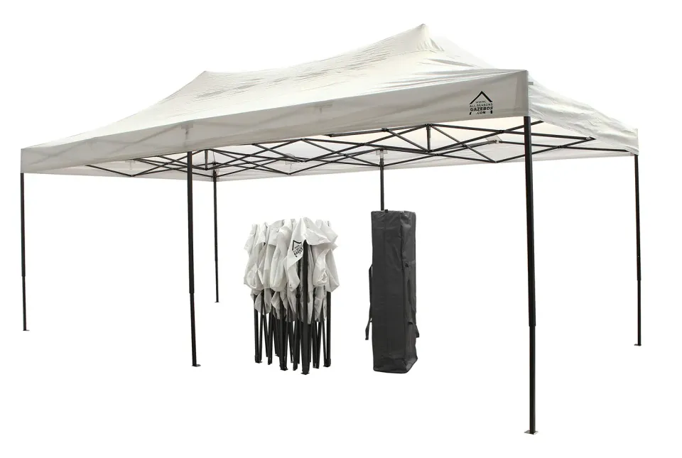 All Seasons Gazebos Robusto 3x6 gazebo pieghevole bianco impermeabile